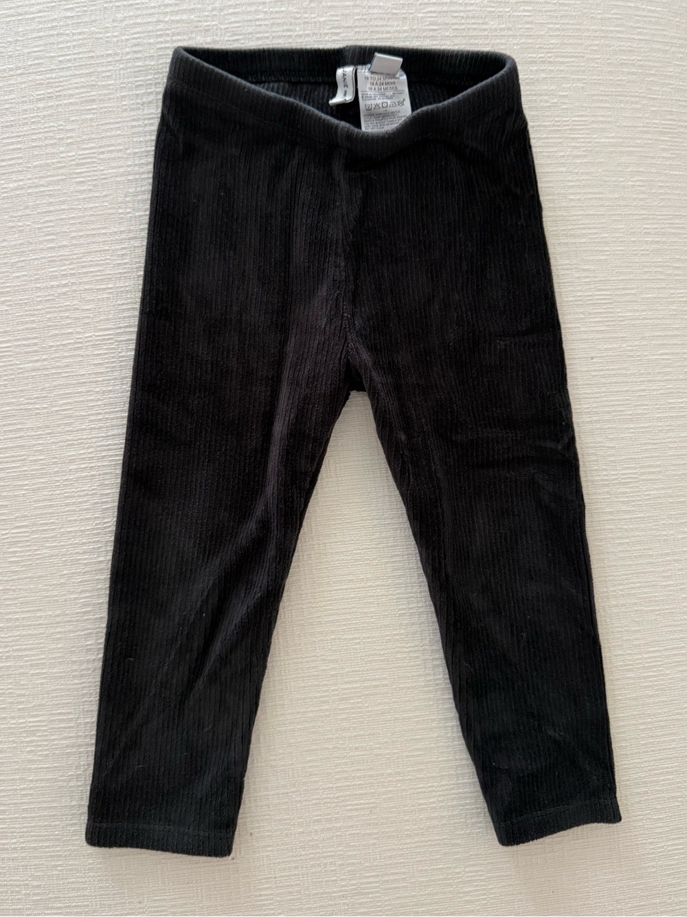 Janie and Jack Girls Ribbed Velvet Leggings